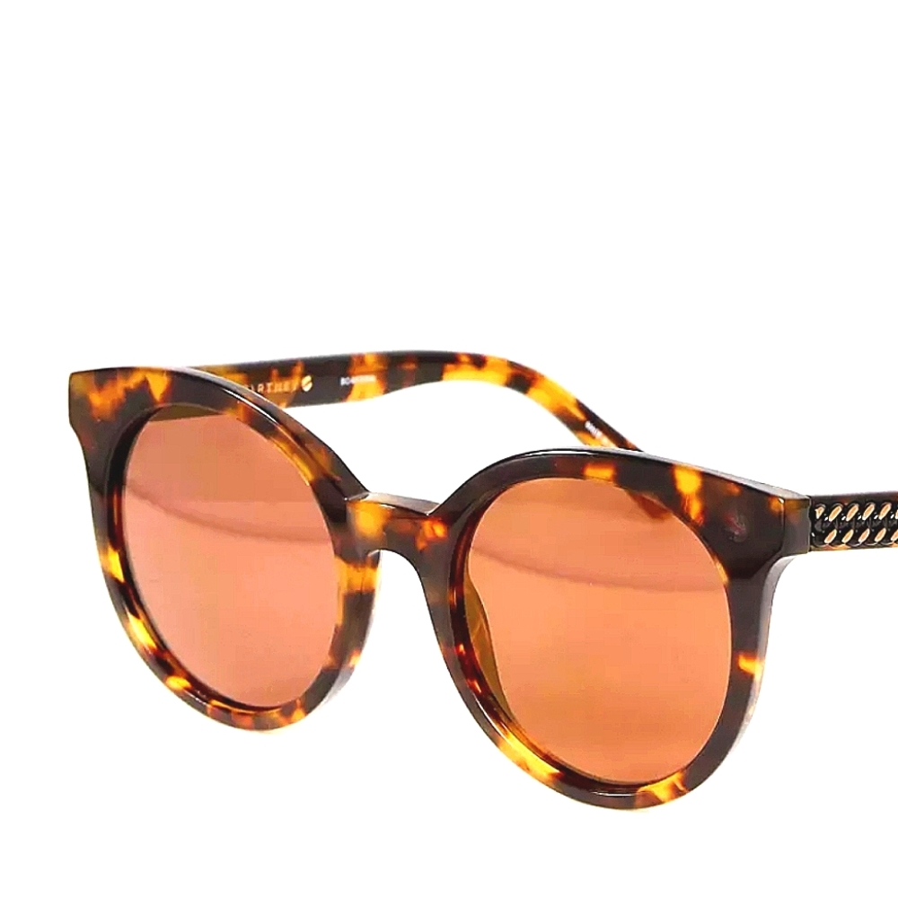 NWT in  case Stella McCartney Tortoiseshell- Round Cat-Eye Sunglasses